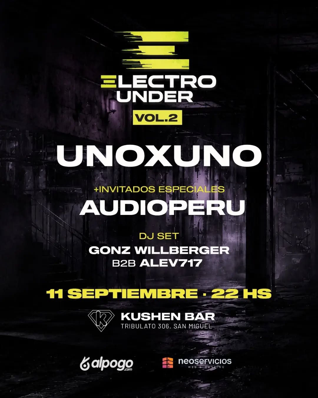 @electrounder_ok
@kushendiscoo
@unoxuno_carlos
@audioperu.techno
@gonz.willberger
@alev.717
(San Miguel)